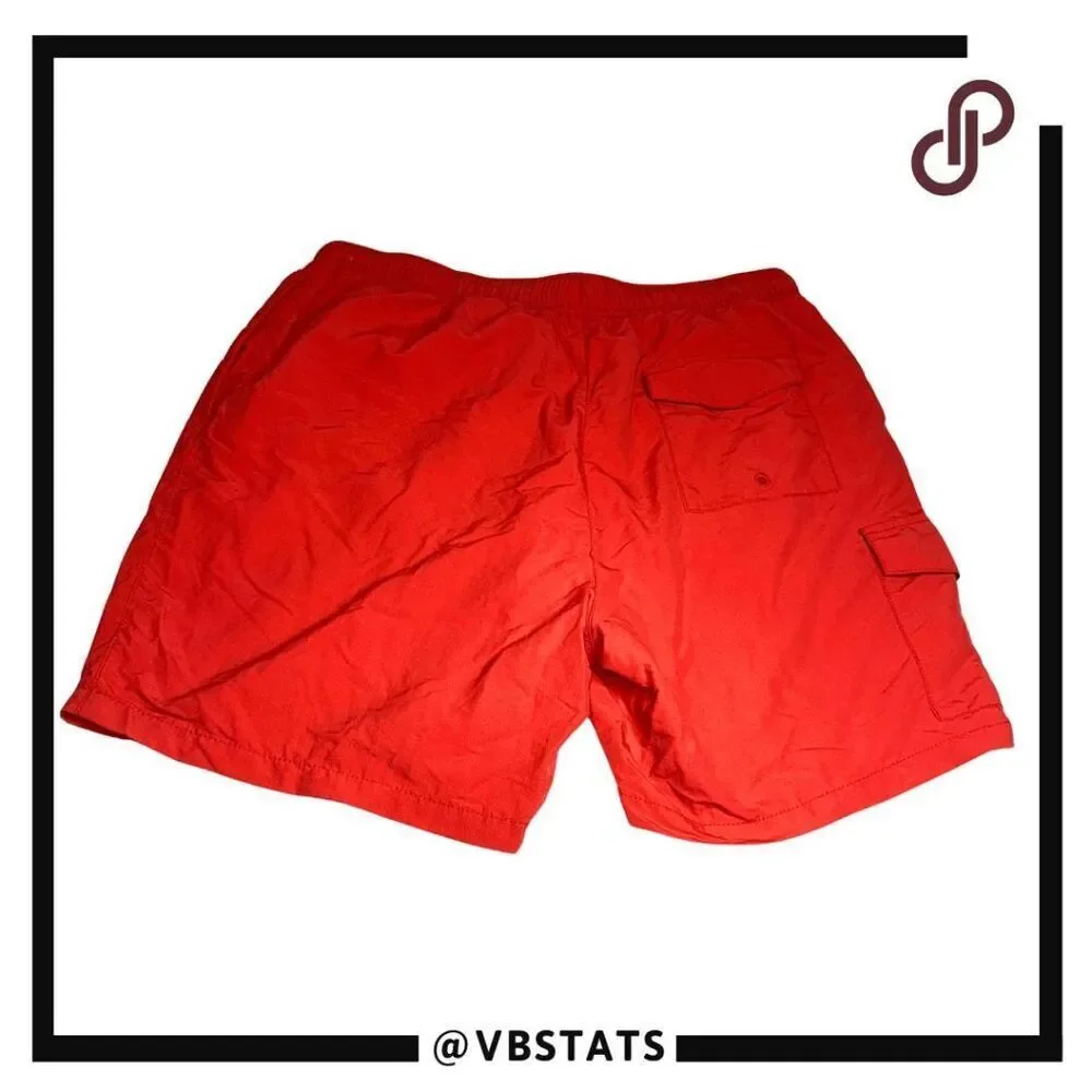 Tommy Bahama Men's Mesh Lined Drawstring Relax Swim‎ Trunks Orange Size Large
